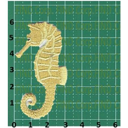 刺繍アイロンワッペン魚（タツノオトシゴ） : FIND Corp. - 通販