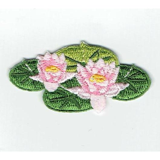 刺繍アイロンワッペン花（水蓮/スイレン） : FIND Corp. - 通販
