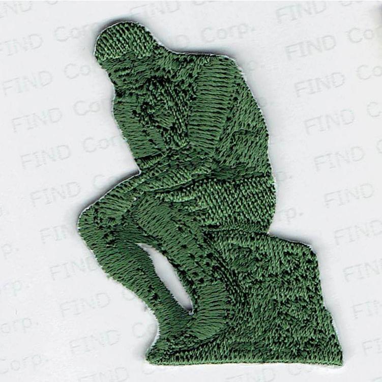 刺繍アイロンワッペン（考える人） : FIND Corp. - 通販 - Yahoo