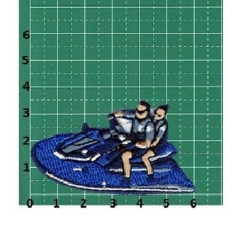 刺繍アイロンワッペン（ジェットスキー/水上バイク） : FIND Corp