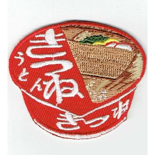 刺繍アイロンワッペン（カップうどん） : FIND Corp. - 通販 - Yahoo