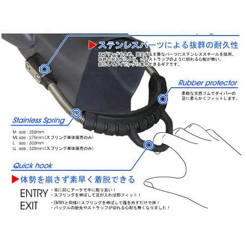 アポロ バイオフィン Ｌサイズ mic21ダイビングショップ[ 日本潜水機（アポロ） ] アポロ
