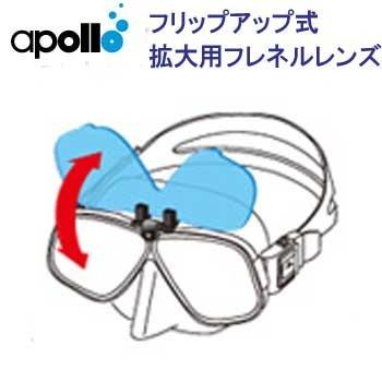 apollo アポロ フレネルレンズ付 バイオメタルマスク フリップアップ式