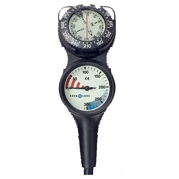 2連ゲージ トラスト2ゲージ コンパスタイプ 残圧計＋コンパス 高圧  