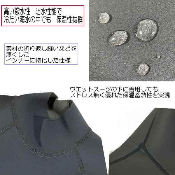 BIARMS エアースキン ブラックメタリックス 長袖 1mm 裏 BIARMS エアースキン ブラックメタリックス 長袖 1mm 裏