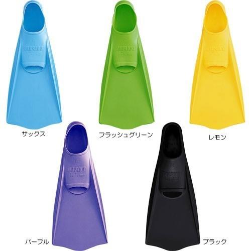 AQA 水泳 スイミング 足ひれ フィン ドルフィンカラー KF-2118K 素足で