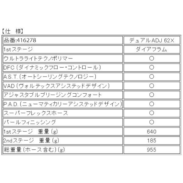 mares 限定クーポン マレス レギュレーター デュアルADJ62X 軽量 mares 限定クーポン マレス レギュレーター デュアルADJ62X 軽量