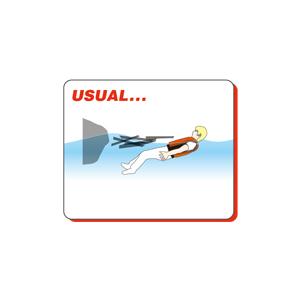 リリーフ ライフジャケット Mサイズ （対応体重40-60kg） 簡単装着で