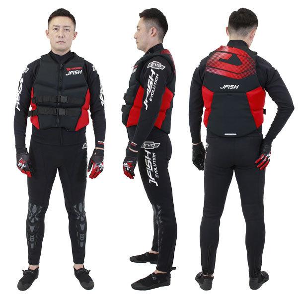 J-FISH PRO LARGE ライフジャケット　水上バイク 楽天市場】即日あり ライフジャケット 大人 J-FISH ジェイ