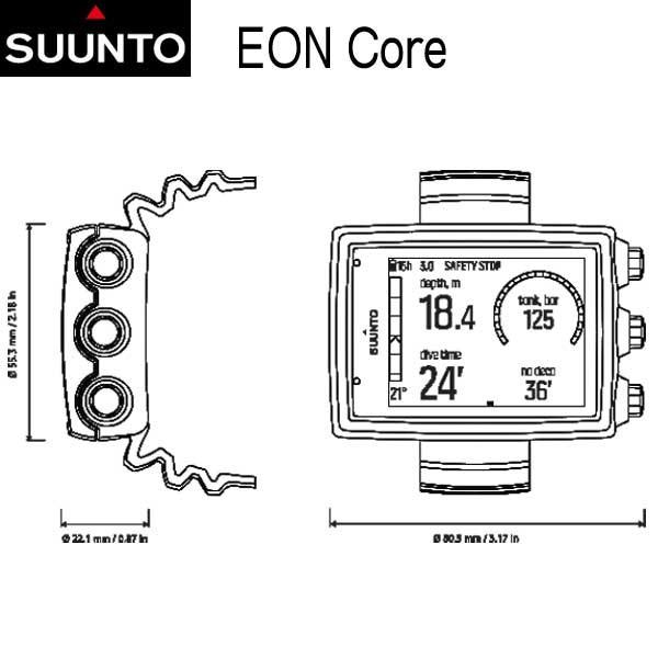 SUUNTO ダイブコンピューター スント EON CORE イオンコア 充電式  