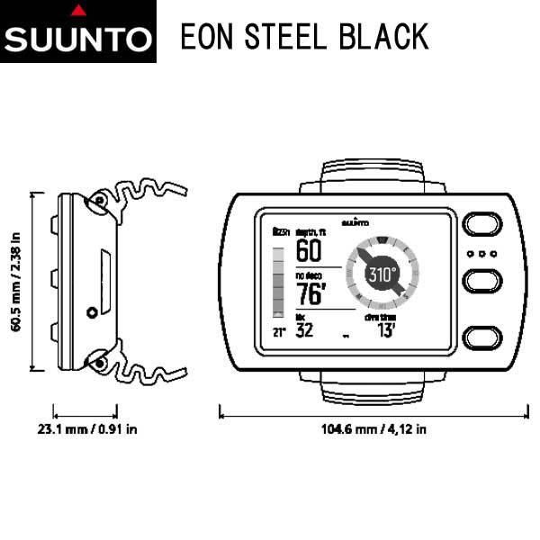 SUUNTO スント EON STEEL BLACK イオンスティール ブラック SUUNTO スント EON STEEL BLACK イオンスティール ブラック