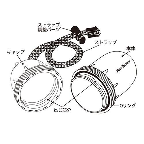REEF TOURER REEFTOURER RA101 ウォーターカプセル 小銭、カギ