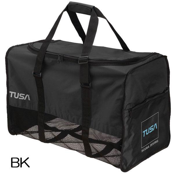 スキューバプロの訳ありキャリーバッグとTUSAのメッシュバッグセット TUSA □TUSA メッシュバッグ BA0109 ダイビング器材一式ラクラク運べる