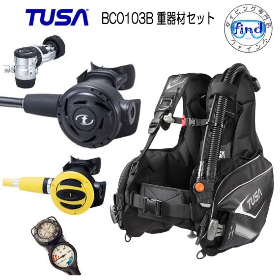 TUSA ダイコン、BC、レギュレータ OH済 TUSA ツサ TINA BC＆レギュレーターセット 重器材 XSサイズ