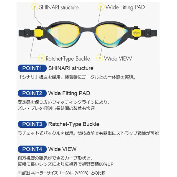 即日あり VIEW レーシングゴーグル V2000SAM デルフィーナ トライアスロン  ミラーレンズ＆SWIPE仕様 ビュー 爆買 | VIEW | 11
