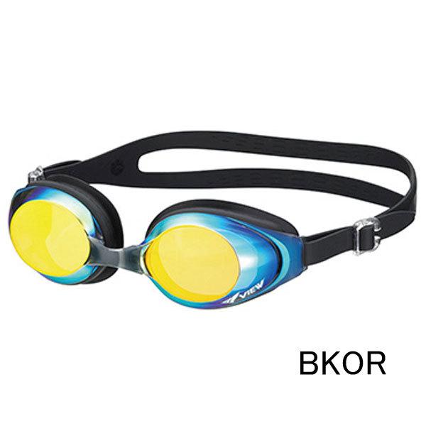 【美品】ELECTRIC ミラーレンズ ゴーグル｜視界良好・即購入OK！ VIEW 即日あり スイミングゴーグル V610MR ミラータイプ 広い視界の