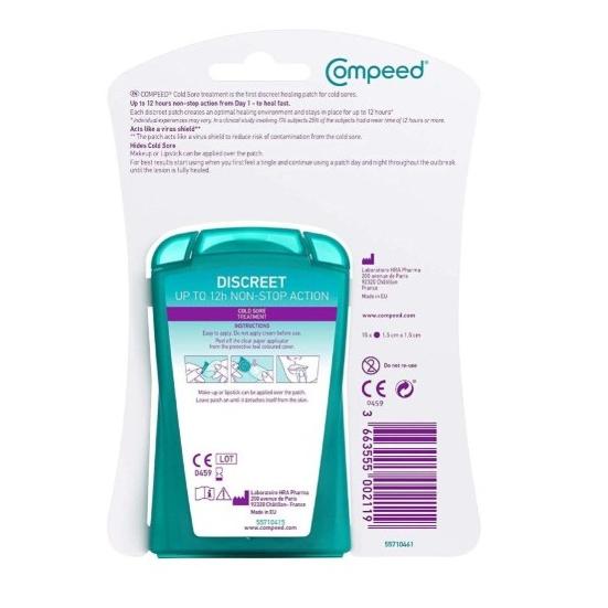 送料無料 2個セット COMPEED コンピード口唇ヘルペスパッチ 15枚