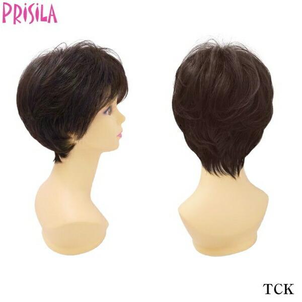 プリシラ ミセスオールウィッグ【ミニマムショート】A-111耐熱 (送料