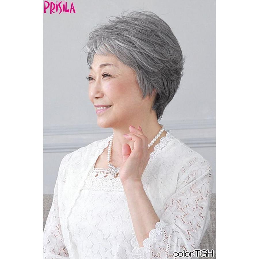 プリシラ ミセスオールウィッグ【ミニマムショート】A-111耐熱 (送料