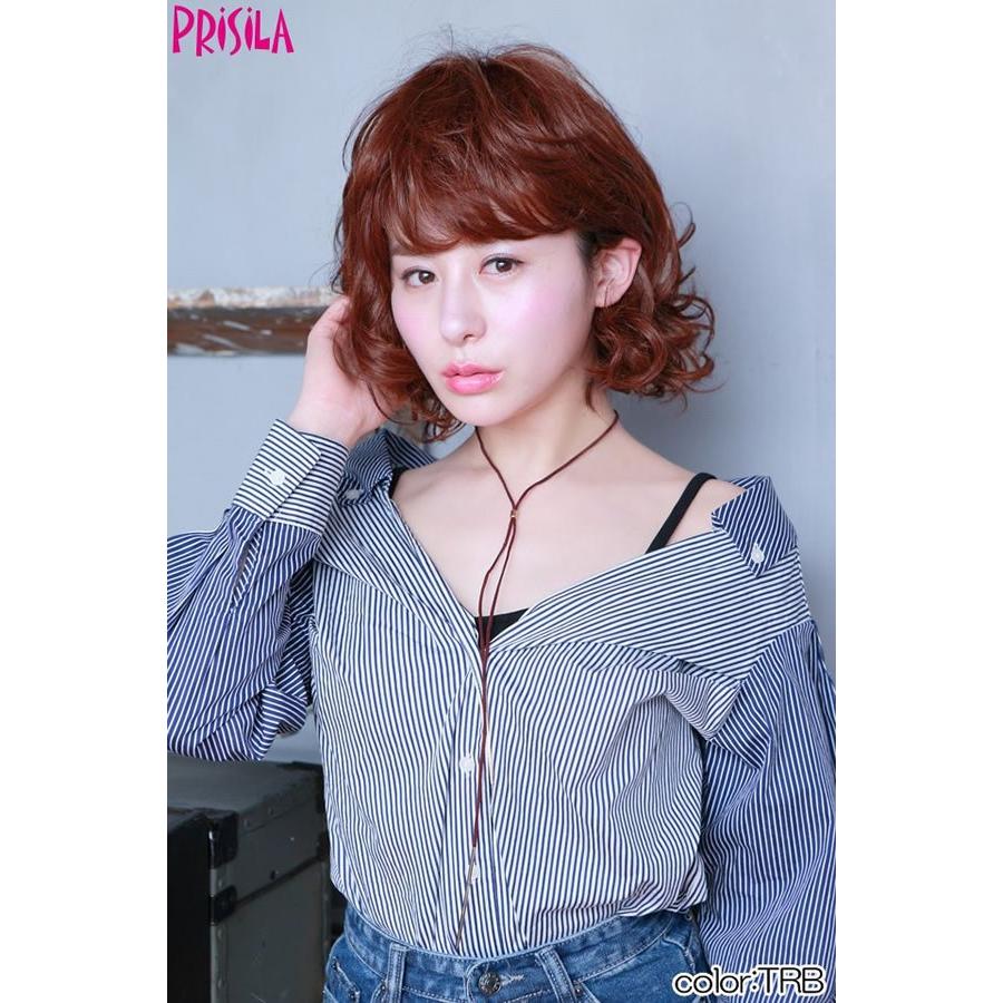 ウィッグ 外国人風 パーマ ボブ ウェーブ フルウィッグ オール