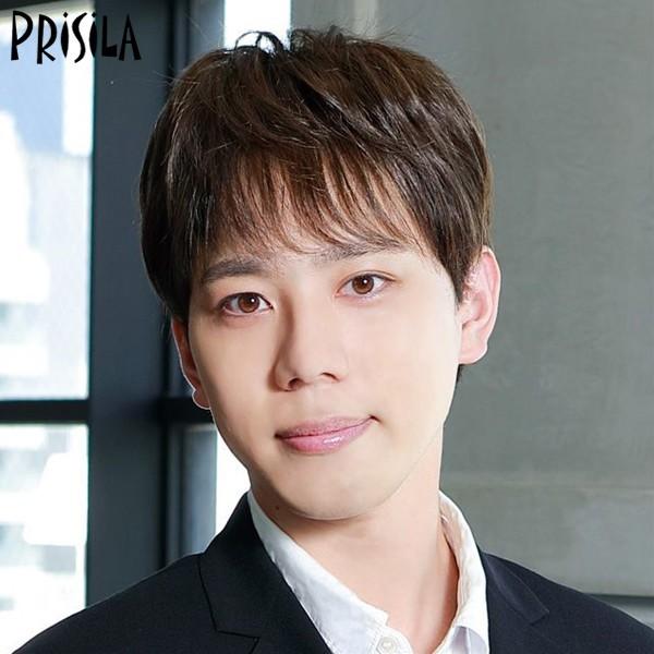 プリシラ 男性用五分ウィッグ【ストレートショート】GB-21耐熱 (送料無料) PRISILA ポイントウィッグ ショート コスプレ ウィック