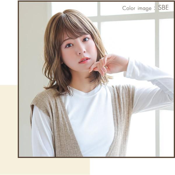 おまけ付き アクアドール ヴィーナス リーブルミディ [pw120] (送料無料) ウイッグ ミディアム フルウィッグ 医療用 手植え かつら 総手植え 自然 耐熱_5