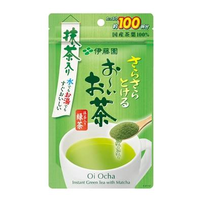 伊藤園 お〜いお茶 さらさらとける 抹茶入り緑茶 おーいお茶 お〜いお茶 伊藤園 さらさらとける 抹茶入り緑茶 80g (メール便送料