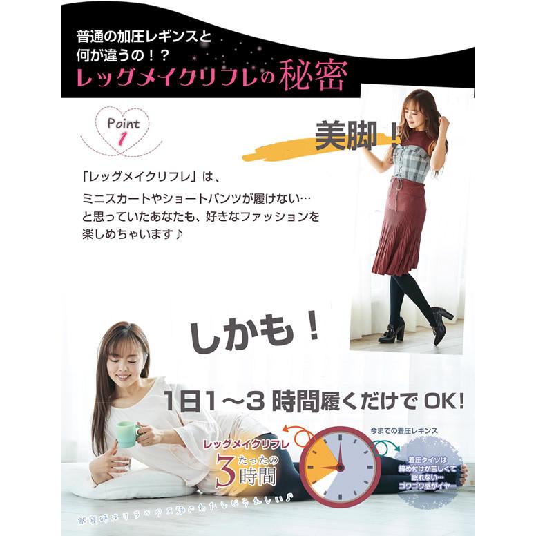 あすつく対応 おまけ付き 着圧レギンス レッグメイクリフレ 3枚セット 送料無料 鍼灸師監修 岩盤浴 美脚 加圧 レギンス タイツ 締め付け 骨盤補正 123 4711 3 ファインドイット 通販 Yahoo ショッピング