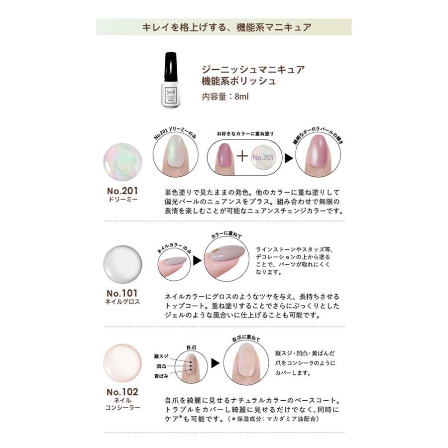 新色登場！ ジーニッシュマニキュア 8ml (メール便送料無料) ネイルポリッシュ マニキュア ネイル ジェルネイル カラー セルフネイル 速乾 可愛い 人気｜findit｜06