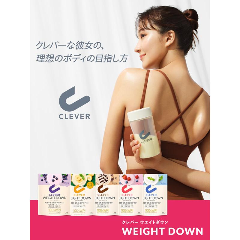 CLEVER マッスルプロテイン、ウエイトダウン CLEVER（クレバー） ウエイトダウン WPI ホエイプロテイン 315g
