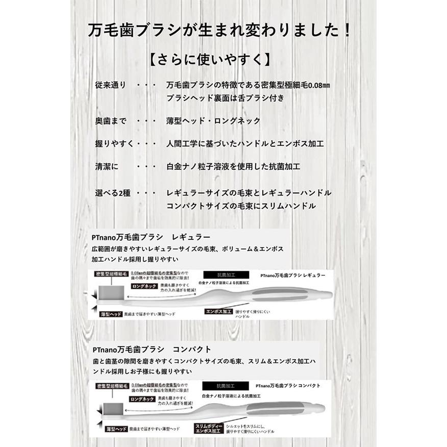 プラチナナノ 歯ブラシ manmou(マンモウ) (メール便送料無料) 極細毛