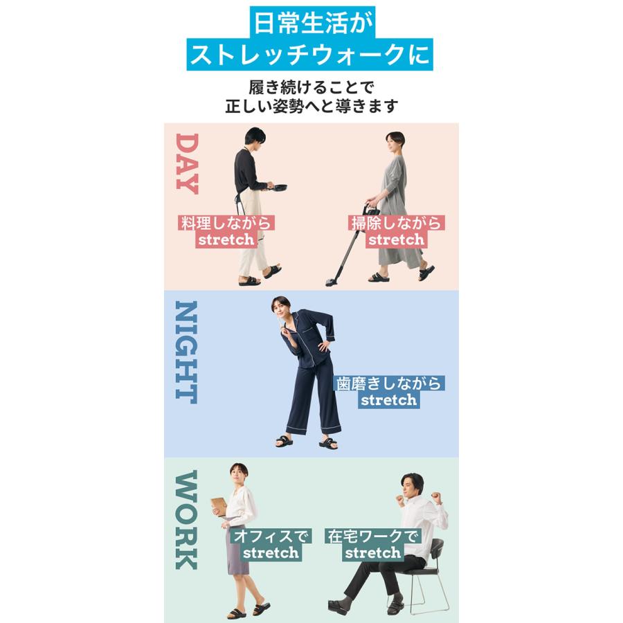 兼子ただし 美姿勢・足裏ストレッチサンダル Kaneko stretch サンダル おまけ付き(送料無料)  サンダル 健康 足裏 歩行 美脚 男女兼用 S帯 S襷 家事 | ブランド登録なし | 03