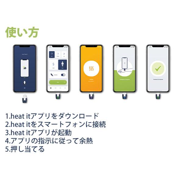 ヒートイット heatit (メール便送料無料) 虫刺され ケア 対策 便利 キーホルダー アウトドア 旅行 家族 スポーツ キャンプ 釣り ゴルフ iPhone Androidの画像