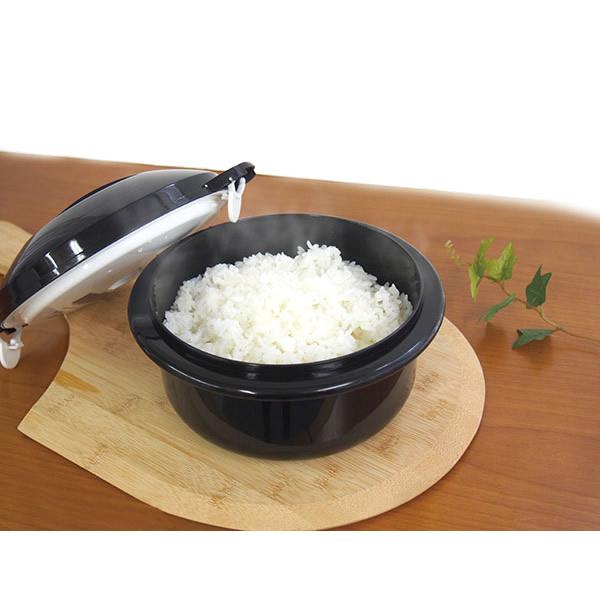 圧力弁でおいしく炊ける 電子レンジ用炊飯器 15品のレシピと計量カップ付き (送料無料) 炊飯器 日本製 電子レンジ用炊飯器 時短 ご飯 一人暮らし 高齢者 新生活 | ブランド登録なし | 02