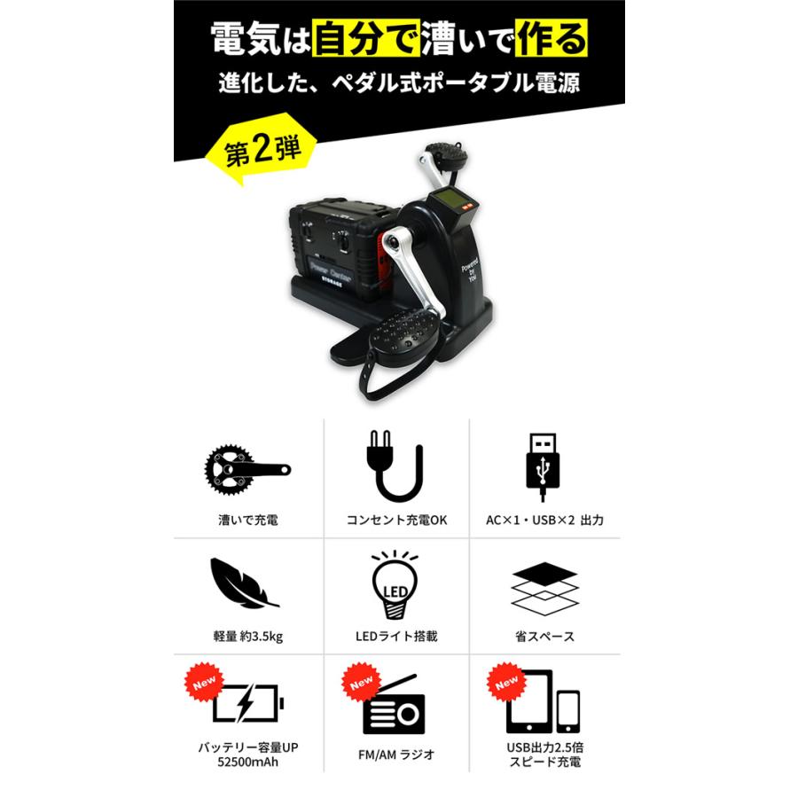 まわしてチャージ充電丸 PRO (送料無料) 充電 非常時 災害時 防災
