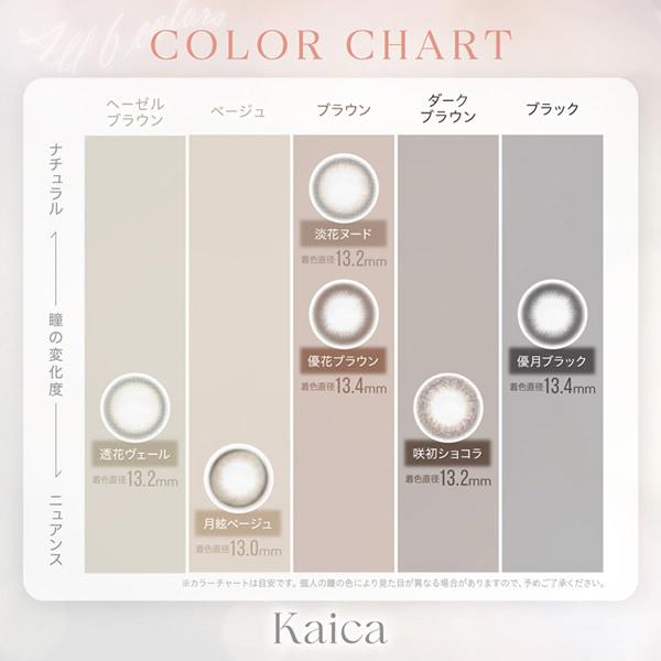 Kaica カイカ 1DAY 10枚入り (メール便送料無料) カラコン 沢尻エリカ 14.2mm ワンデー 1day 度なし 度あり カラーコンタクト コンタクトレンズ うるおい成分 | ブランド登録なし | 10