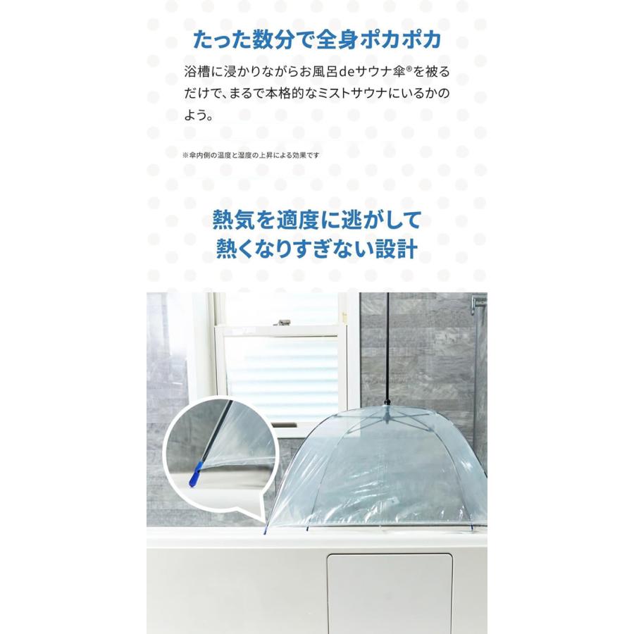 正規品 お風呂deサウナ傘 (送料無料) サウナ ダイエット おうちサウナ ミストサウナ お風呂でサウナ傘 自宅 お風呂 折りたたみ かんたん設置 サウナスーツ | ブランド登録なし | 02