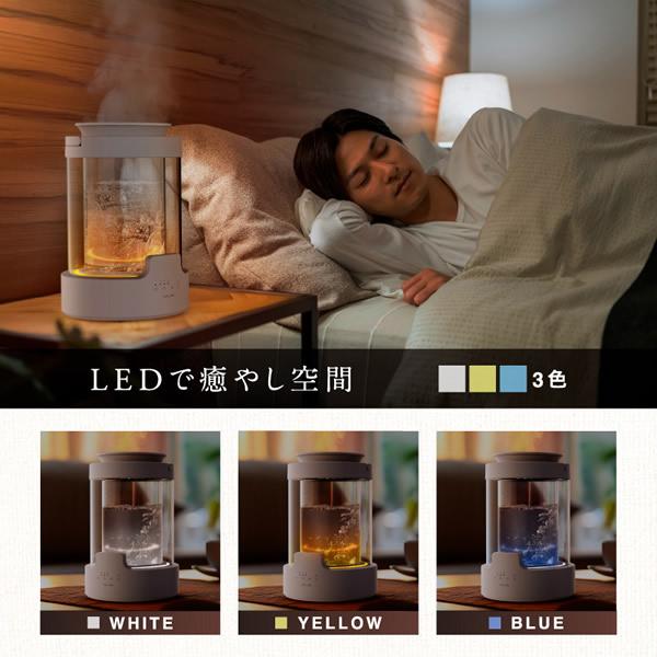 スチーム式 加湿器 URURA ウルラ NL-UR25W (送料無料) LED 24畳 アロマ