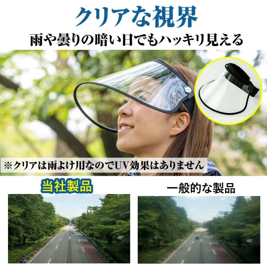 雨 の 日 サン バイザー 自転車