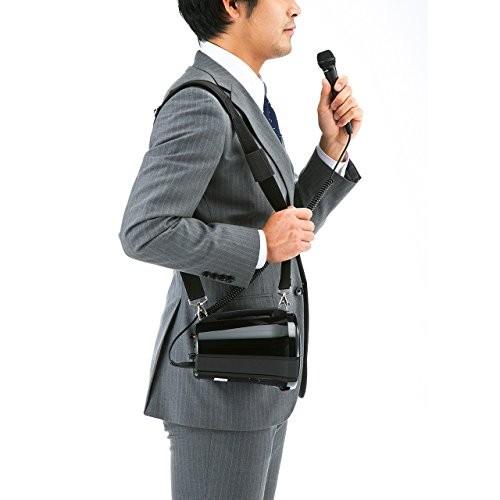 サンワサプライ ワイヤレスマイク付き拡声器スピーカー MM-SPAMP3 スマホ、タブレット、パソコン パソコン周辺機器 イヤホンマイク、ヘッドセット