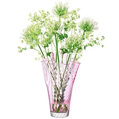 LSA(エルエスエー) フラワーベース(花器) ピンク 高さ35cm CHIFFON(シフォン) G344-35-976