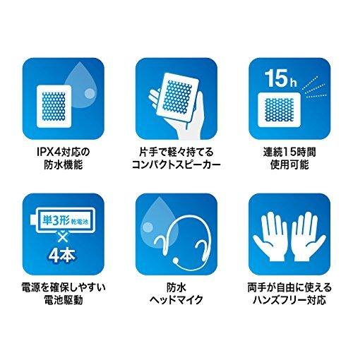 サンワサプライ 防水ハンズフリー拡声器スピーカー MM-SPAMP6 D1133489817(11125円)