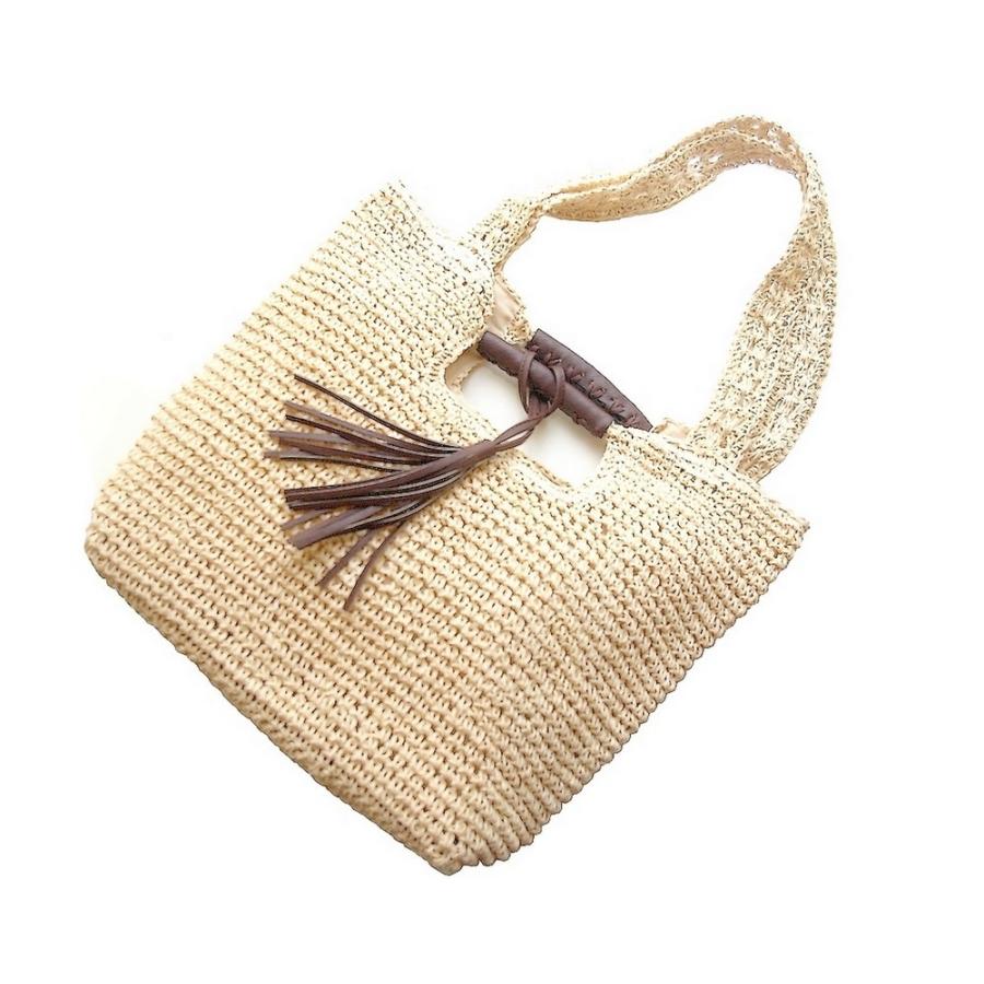 爽やか　ペーパートートバック　ショルダー2WAY 3カラー　カゴバック |  | 01