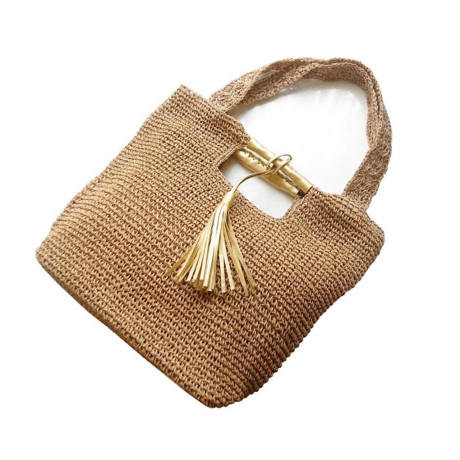 爽やか　ペーパートートバック　ショルダー2WAY 3カラー　カゴバック |  | 02