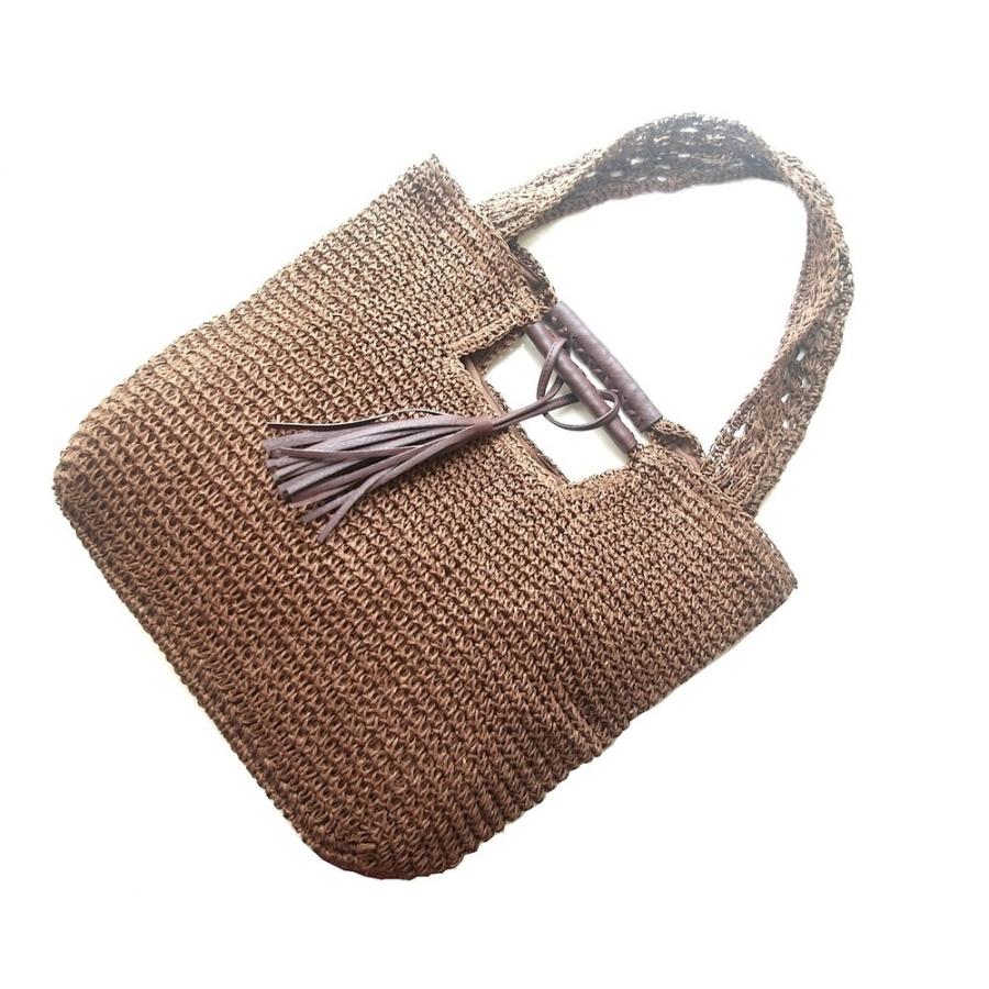 爽やか　ペーパートートバック　ショルダー2WAY 3カラー　カゴバック |  | 03