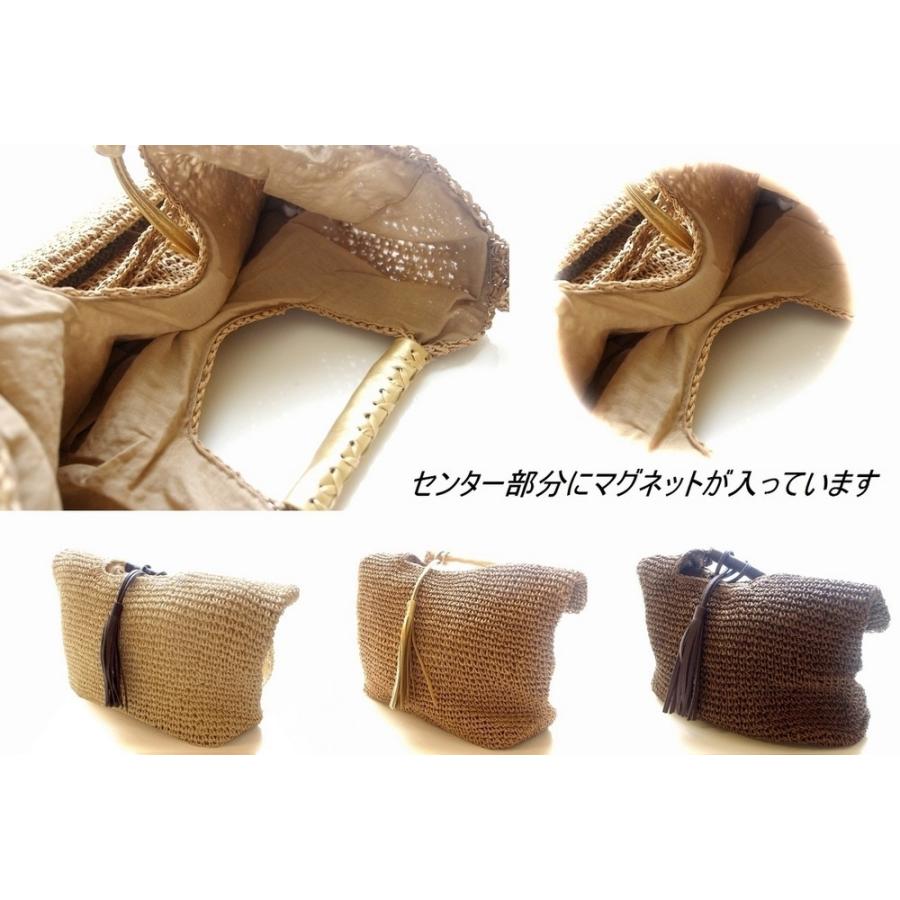 爽やか　ペーパートートバック　ショルダー2WAY 3カラー　カゴバック |  | 04