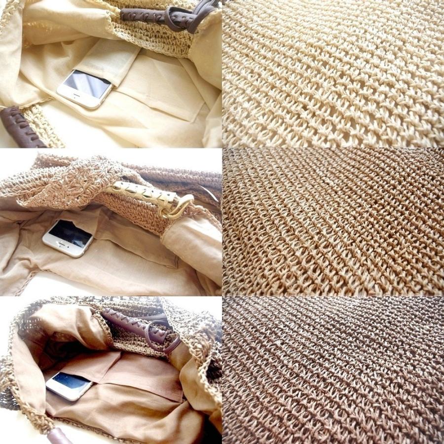 爽やか　ペーパートートバック　ショルダー2WAY 3カラー　カゴバック |  | 05