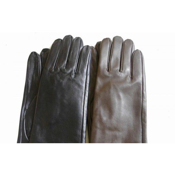 スマートフォン 全指対応！本革ラムレザーロング50cm！液晶タッチ本革ロングレディース手袋2カラー　ipad他タッチパネル対応 |  | 03