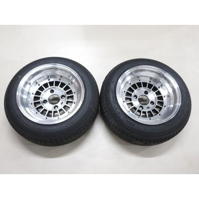 新品 復刻版 タイヤ付 フォーカスレーシング 黒 14インチ 4H 8J PCD114.3  -13  2本セット　フォーカス　レーシング