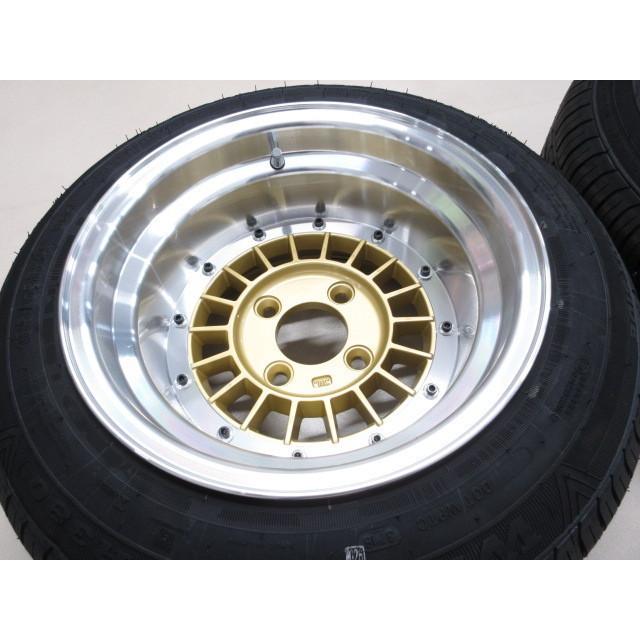 新品 復刻版 タイヤ付 フォーカスレーシング 金 14インチ 4H 9J PCD114